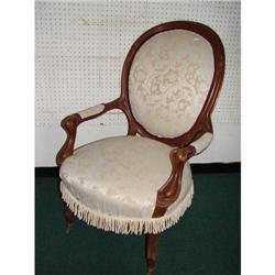 Victorian Chair - white Upholstery