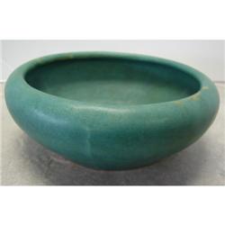 Green Mat Rolled Edge Zanesville Bowl