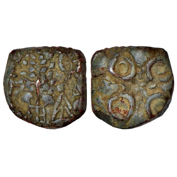 Ancient India: Ancient Malwa, Mandasor region, uninscribed die-struck lead coin, (200-150 BC), 3.50g