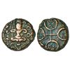 Image 1 : Ancient India: Ancient Malwa, Ujjain region, post-Mauryan inscribed copper coin, Bhumimitra , 3.23g.