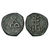 Image 1 : Ancient India: Taxila, uninscribed die-struck copper coinage, (150-100 BC), 3.13g.