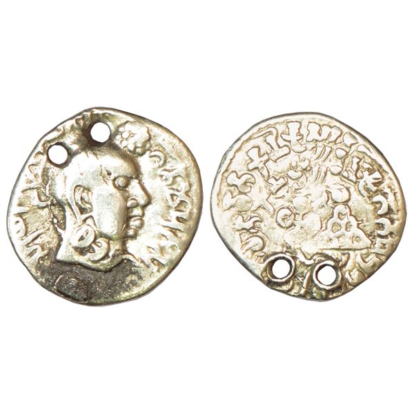 Medieval India: Early Medieval Gujarat, post-Gupta period unattributable copper coin, 2.39g