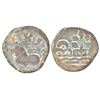 Image 1 : Medieval India: Late medieval Gujarat, unattributed copper coin, 4.45g