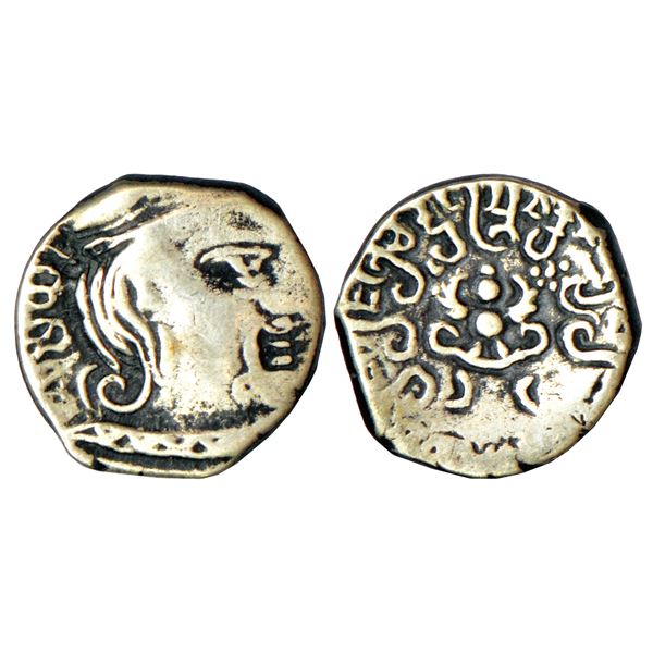 Medieval India: Nolambas of Central Karnataka, unattributed and anonymous gold fanam, 0.35g.