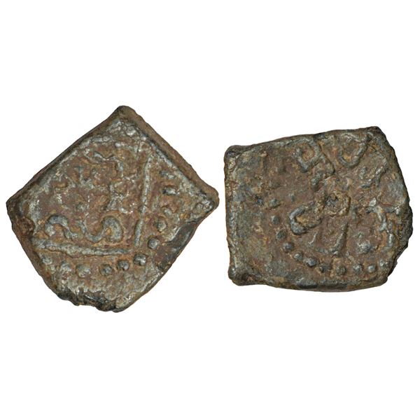 Medieval India: Kadambas of Nagarakhanda (North Karnataka), anonymous gold fanam, 0.36g.