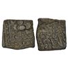 Image 1 : Medieval India: Malwa Gadhaiya - derivative coinage, (1200-1300 AD), billon gadhaiya, 4.43g.