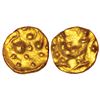 Image 1 : Medieval India:Cholas, gold haga, attributed to Uttama Chola (970-985AD),unpublished in MCSI, 0.08g.