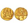 Image 1 : Medieval India:Chalukyas of Kalyani or feudatories,unattributed & uninscribed gold 1/8 fanam, 0.05g