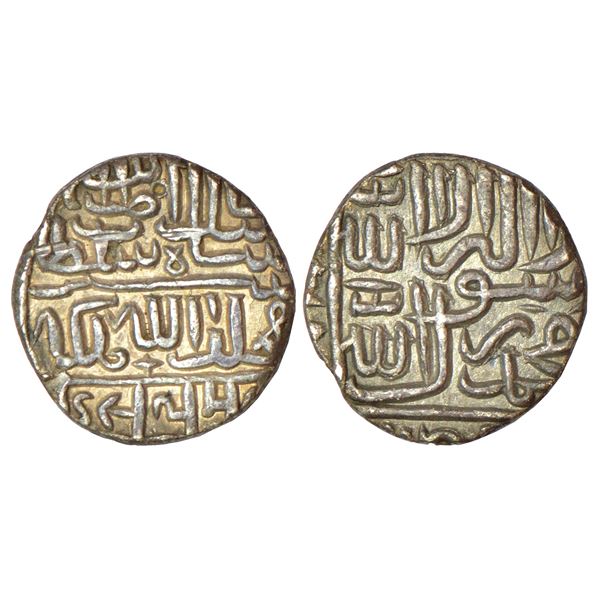 Sultanates - Delhi: Tughlaqs, Mahmud bin Muhammad bin Tughlaq (1352 AD), gold tanka, 11.01g.