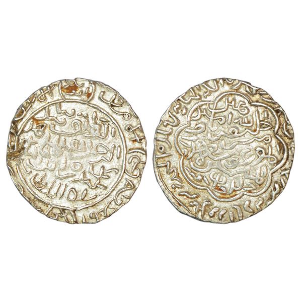 Sultanates - Bahmani: Muhammad Shah I (1359-1375 AD), silver tanka, Hadrat Fathabad mint, 10.99g