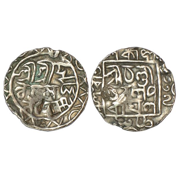 Sultanates - Bahmani: Muhammad Shah I (1359-1375 AD), silver 1/6 tanka, AH (7)78, 1.76g