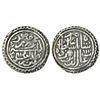 Image 1 : Mughals: Akbar (1556-1605 AD), silver ½ rupee, Lahore mint, Di 48, KM 67.1, 5.60g.