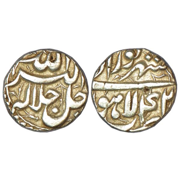 Mughals: Aurangzeb (1658-1707 AD), silver rupee, Kanji mint (fully visible), AH 1106/RY 42, 11.33g.