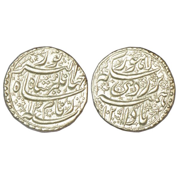 Mughals: Muhammad Shah (1719-1748 AD), silver rupee, Kashmir mint, AH (11)59/RY 29, 11.33g.