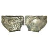 Image 1 : Ancient India: Archaic silver punch-marked coin, Ghagra-Gandak River Valley region, 5-Shana, 5.06g.