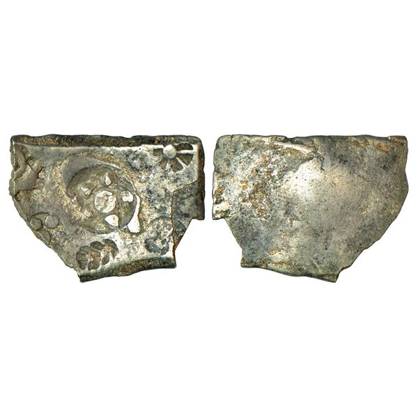 Ancient India: Archaic silver punch-marked coin, Ghagra-Gandak River Valley region, 5-Shana, 5.06g.