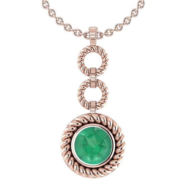 Certified 6.84 Ctw Emerald Necklace For womens New Expr