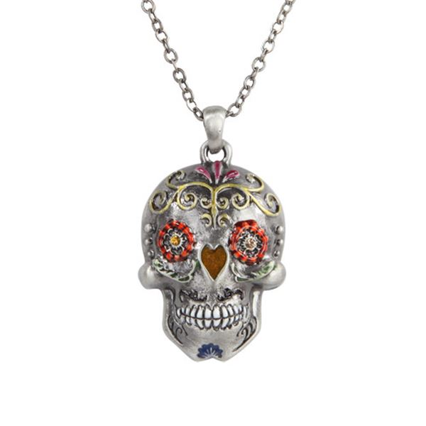 DAY OF THE DEAD SKULL NECKLACE