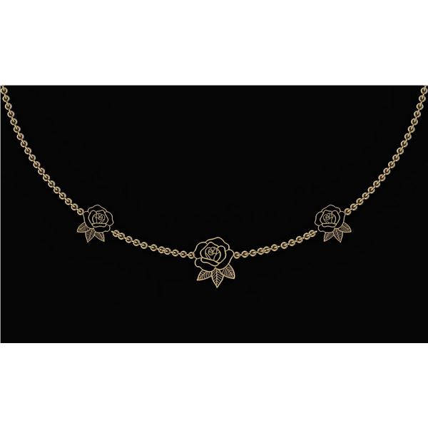 Beautiful 18K Yellow Gold Light Weight Necklace