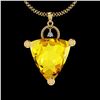 Certified 31.84 Ctw I2/I3 Lemon Topaz And Diamond 10K Y