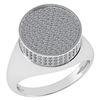 Certified 0.99 Ctw Diamond 18K White Gold Halo Ring
