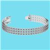 Certified 5.13 Ctw SI2/I1 Diamond 14K White Gold Bracel