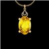 Certified 33.41 Ctw I2/I3 Lemon Topaz And Diamond 10K Y
