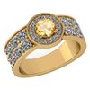 Certified 1.92 Ctw Citrine And Diamond VS/SI1 14K Yello