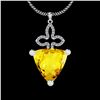 Certified 21.55 Ctw I2/I3 Lemon Topaz And Diamond 10K W