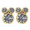 Certified 3.14 Ctw Diamond VS/I1 Stud Earrings 14K Yell