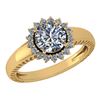 Image 1 : Certified 1.48 Ctw Diamond Wedding/Engagement Style 14K