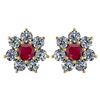 Image 1 : Certified 1.86 Ctw Ruby And Diamond 18K Yellow Gold Hal