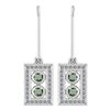 Certified 0.63 Ctw Green Amethyst And Diamond Wedding/E