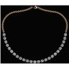 Image 1 : Certified 32.50 Ctw Diamond Necklace For Ladies 14K Yel