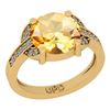 Image 1 : Certified 2.75 Ctw I2/I3 Citrine And Diamond 10K Yellow
