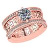 Certified 1.81 Ctw Diamond Wedding/Engagement 14K Rose