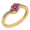 Certified 0.51 Ctw Pink Tourmaline And Diamond 14k Yell