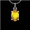 Certified 33.41 Ctw I2/I3 Lemon Topaz And Diamond 10K W