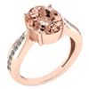 Certified 5.30 Ctw Morganite And Diamond VS/SI1 Ring 14