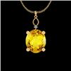 Image 1 : Certified 43.61 Ctw I2/I3 Lemon Topaz And Diamond 10K Y