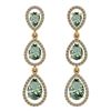 Certified 7.31 Ctw Green Amethyst And Diamond VS/SI1 Da