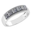 Certified 0.50 Ctw Diamond 14k White Gold Halo Band