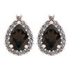 Certified 2.00 Ctw Smoky Quartz And Diamond VS/SI1 18K