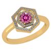 Certified 0.69 Ctw Pink Tourmaline And Diamond 14k Yell