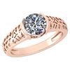 Certified 1.25 Ctw Diamond Halo Ring For Engagement New