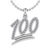 Certified 0.31 Ctw Diamond VS/SI1 One Hundred Pendant 1