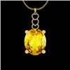 Image 1 : Certified 116.22 Ctw I2/I3 Lemon Topaz And Diamond 10K