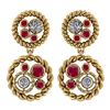 Image 1 : Certified 1.64 Ctw Emerald And Diamond 14K Yellow Gold