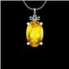 Image 1 : Certified 70.72 Ctw I2/I3 Lemon Topaz And Diamond 10K W