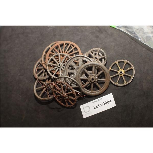 CAST WHEELS FOR TOY WAGON PARTS